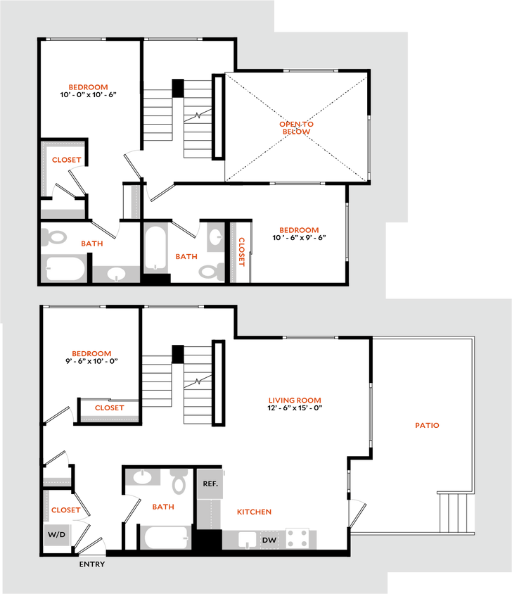 Floor Plan - South 3B
