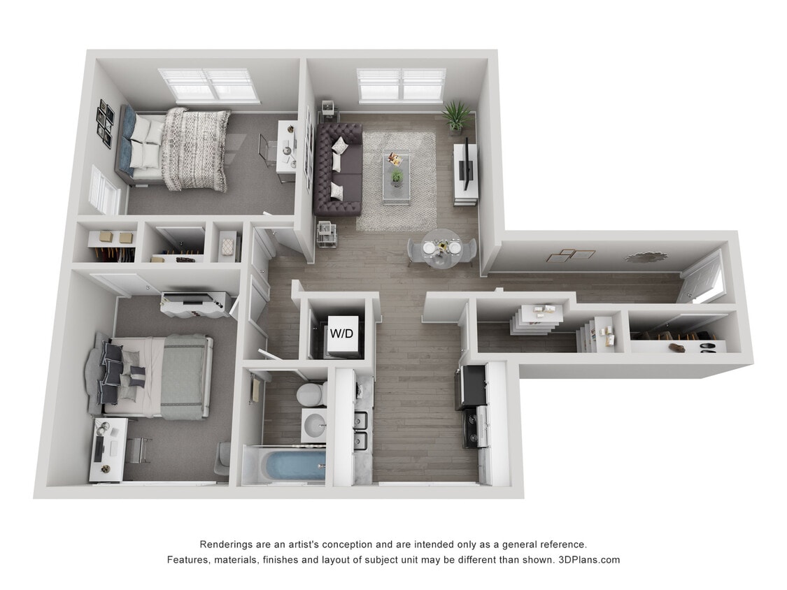 Floor Plan - B3 2x1 H Semi Upgrade-Call for Availability