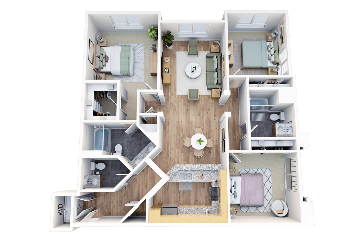 Floor Plan - Three Bedroom C2