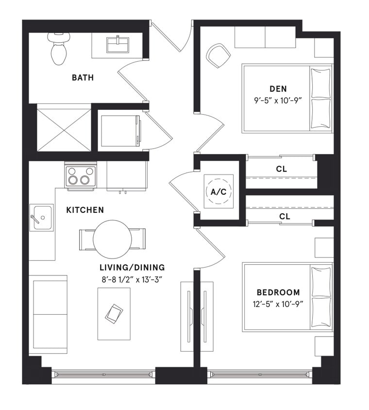 Floor Plan - M- West (Den)