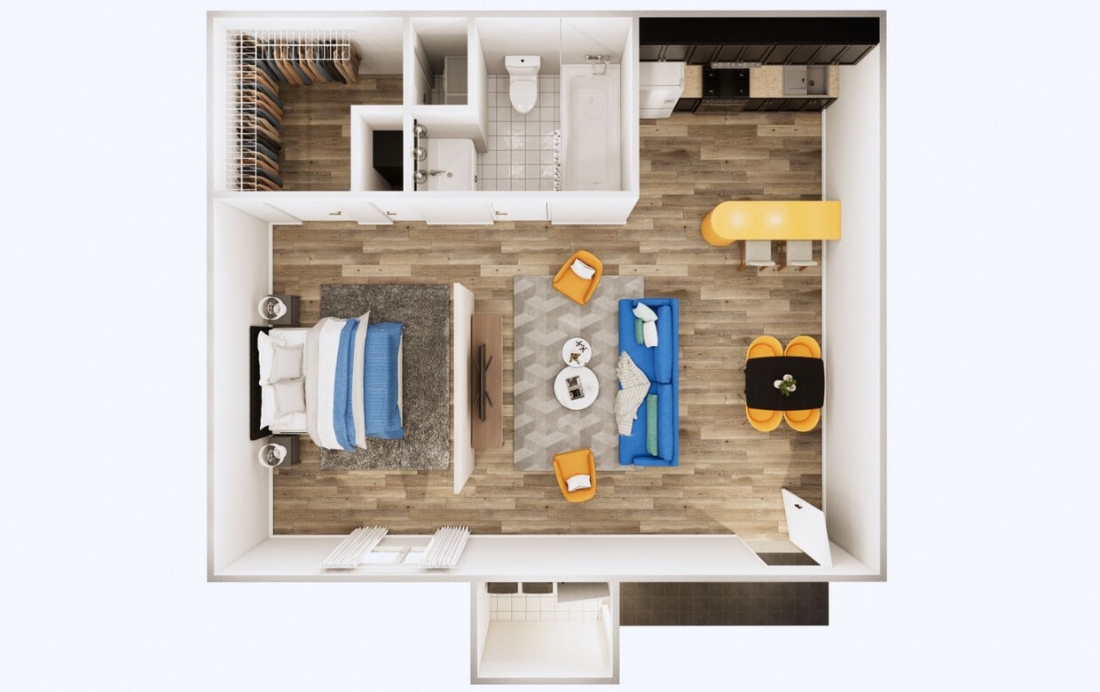Floor Plan - PV A1 & A2 - Studio