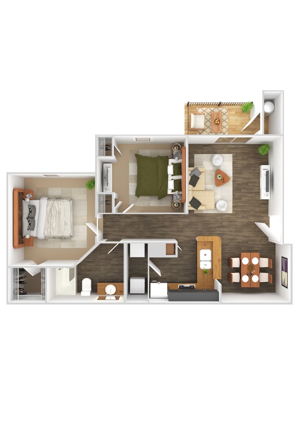 B1 Cotsworld.jpg - B1 Cotsworld - Two Bedroom, One Bathroom