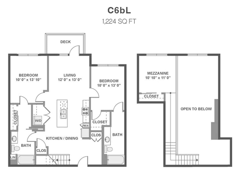2-BedroomLoft-C6bL - C6bL