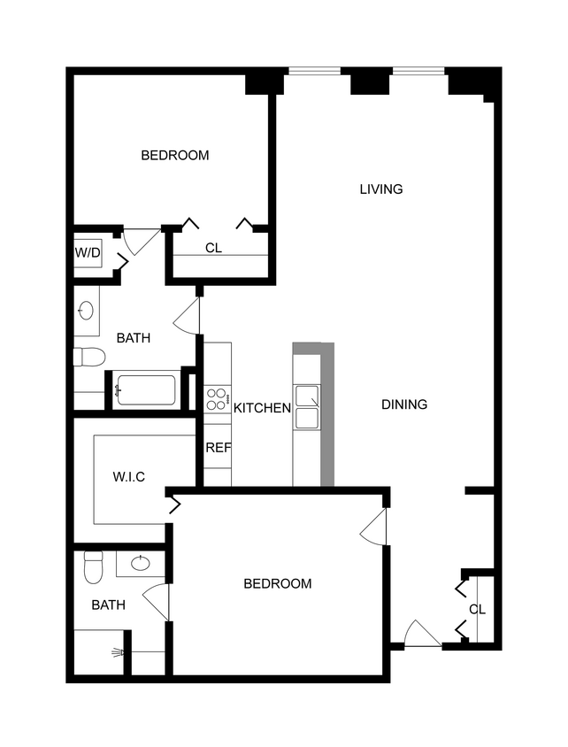 C | 2-Bedroom Floorplan - C