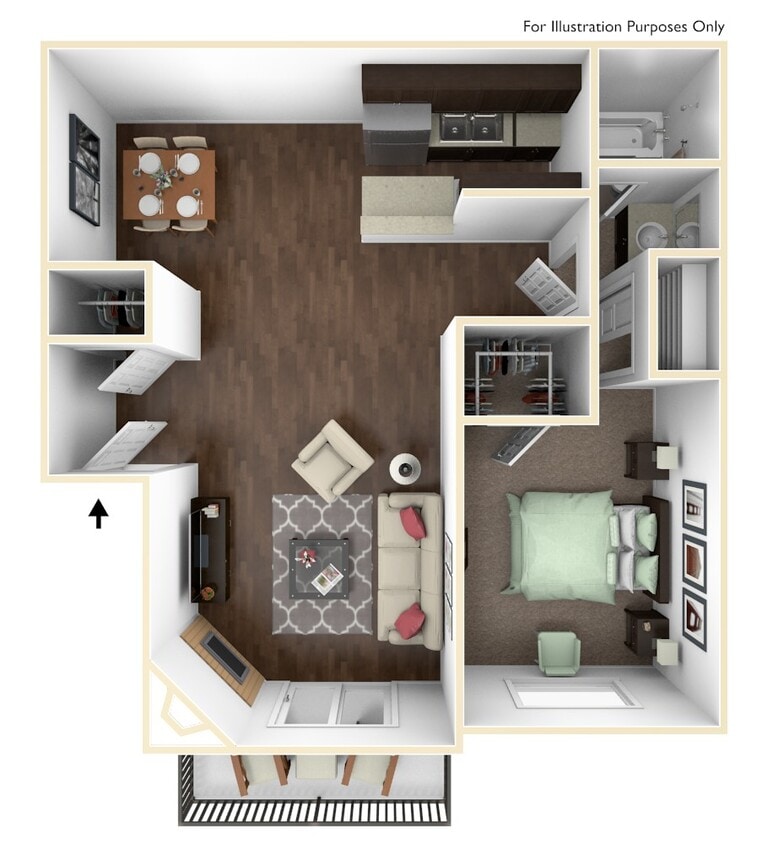 Floor Plan - 1x1