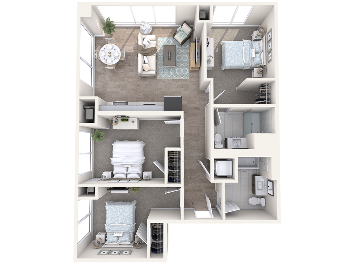 Floor Plan - Watermark B1-3.9