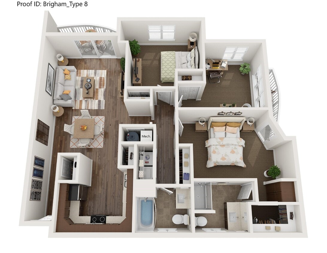 Floor Plan - 3 Bedroom 2 Bath