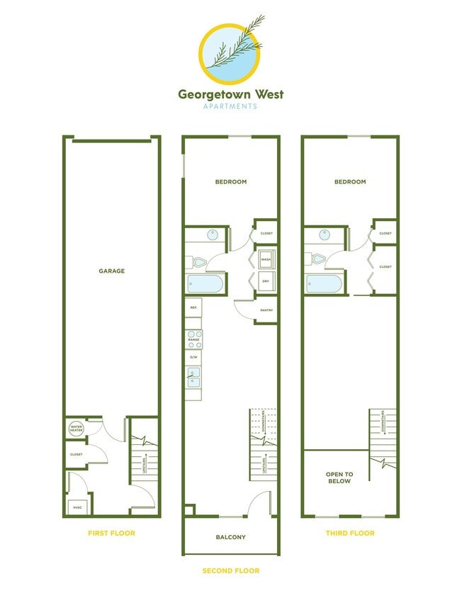 Floor Plan - 2 Bed, 2 Bath - 943 Sq. Ft.