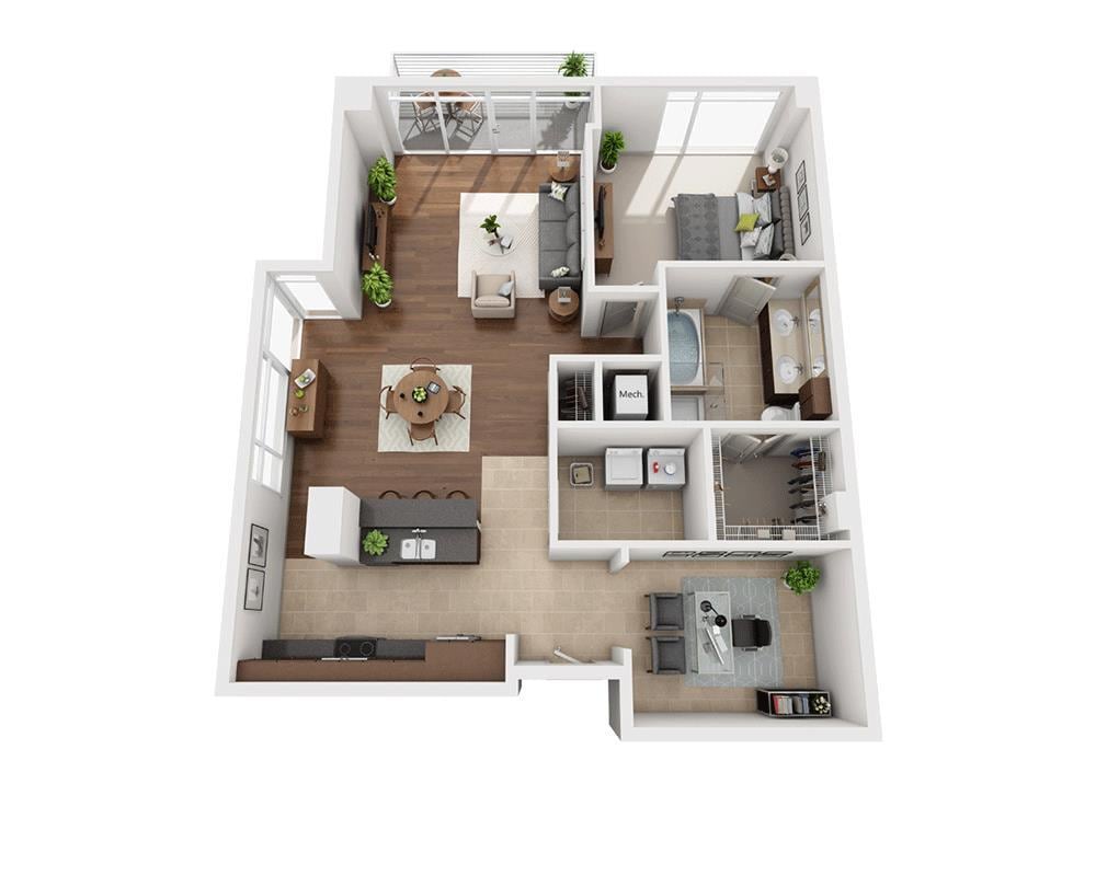 Floor Plan - Plan J (A1ED)