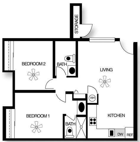 Floor Plan - Two Bedroom