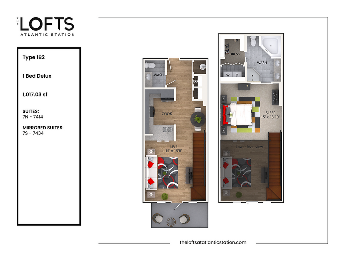 1B2 - 1 Bed Delux - 1B2 - 1 Bed Delux