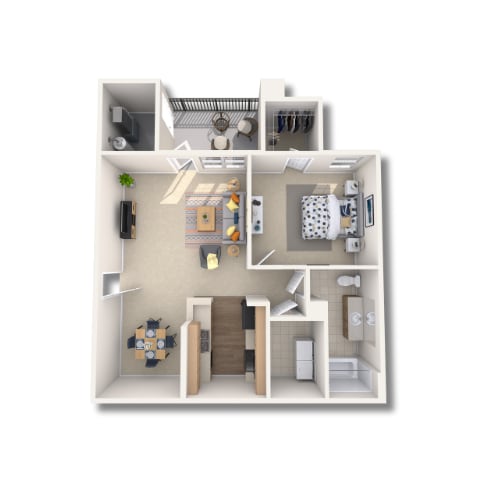 1CX - 777 SQ.FT - 1CX (Fully Renovated)