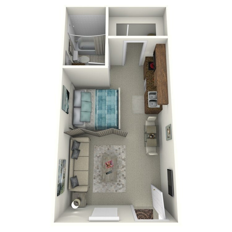 Floor Plan - Studio Renovated