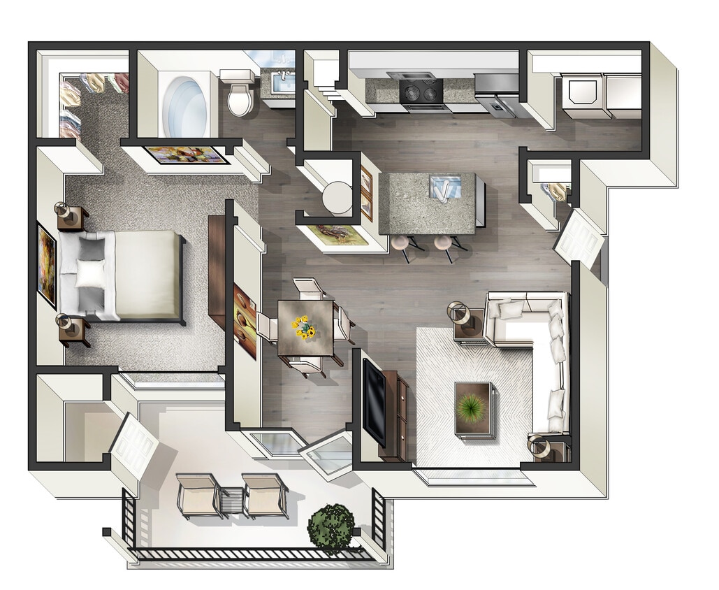 Maple- 1B 1BA- 719 SF - Athens