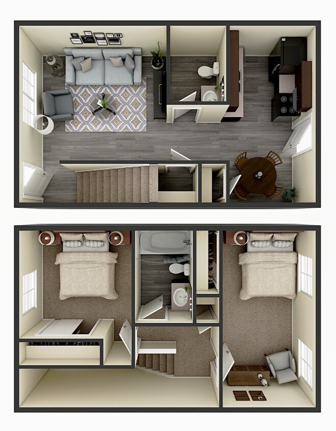 Floor Plan - 2BR 1.5B Classic