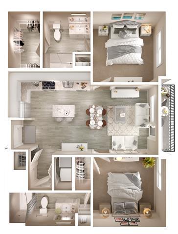 Floor Plan - B2 Balcony