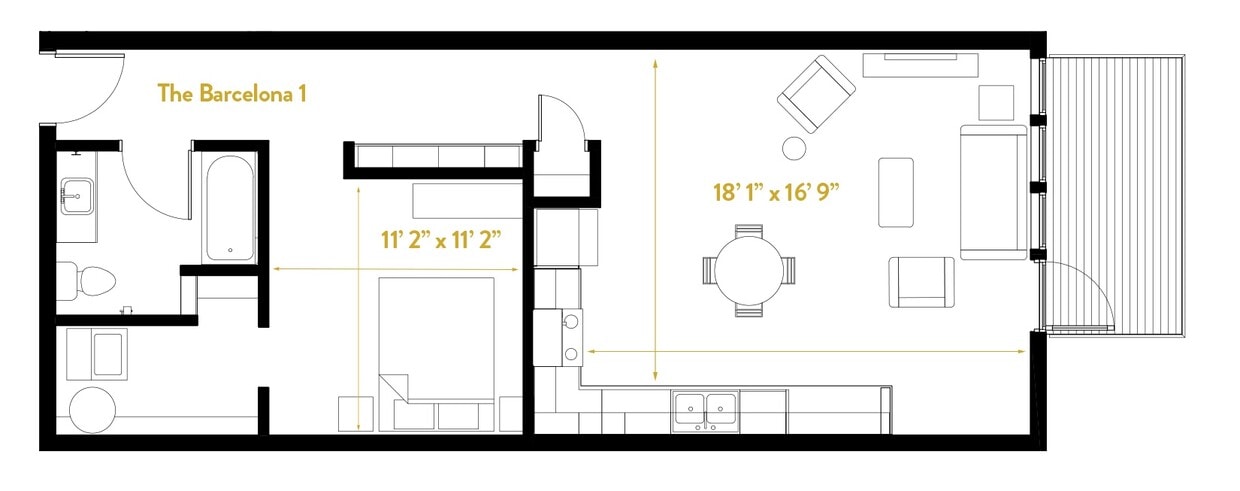 Floor Plan - Barcelona 1