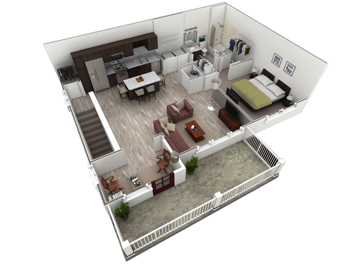 Floor Plan - 1 BR Grand Overlook