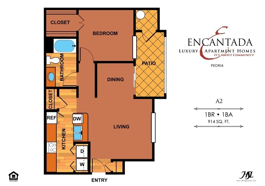 Floor Plan - A2 | One Bedroom