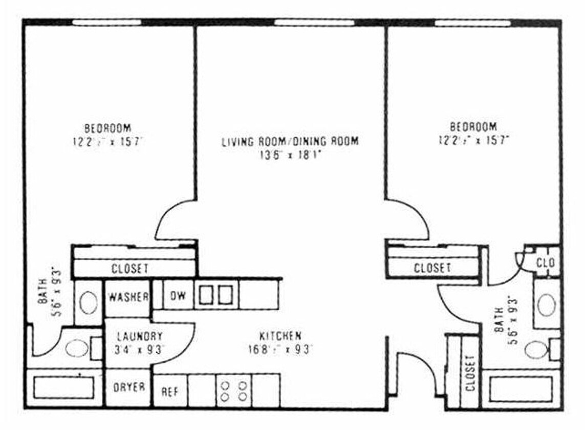 Floor Plan - 2BED 2BATH 3 FL
