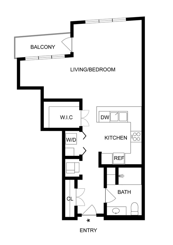 Hoan | Studio Floorplan - Hoan