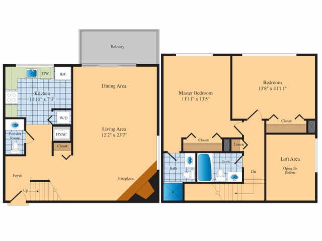 2BR 2.5 BA G 1309 - B2G