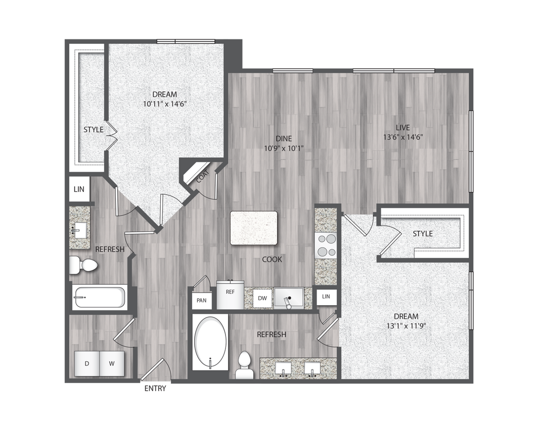 B5.1 floor plan Encore Montrose - B5.1