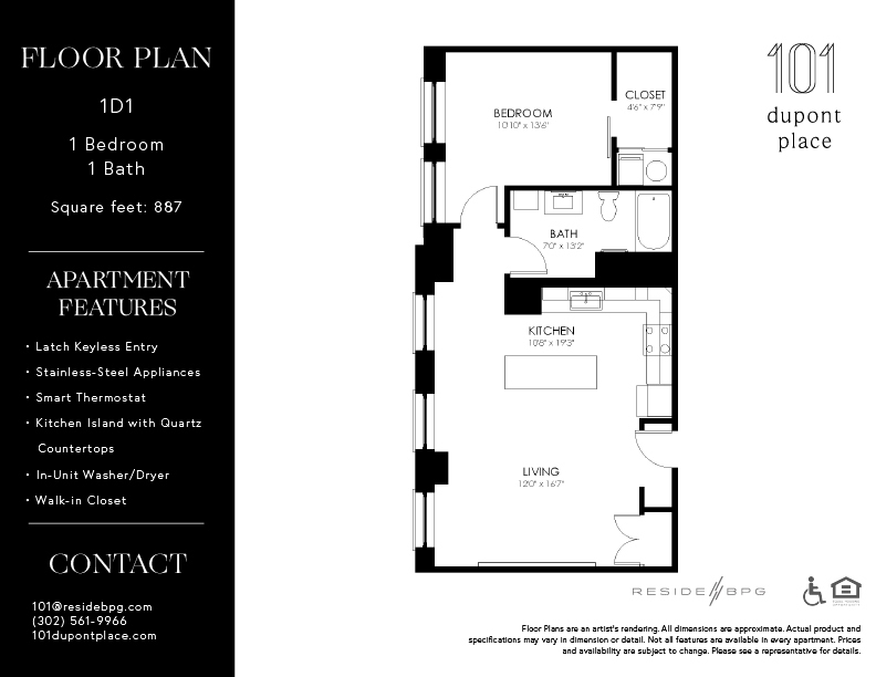 Floor Plan - 1D1