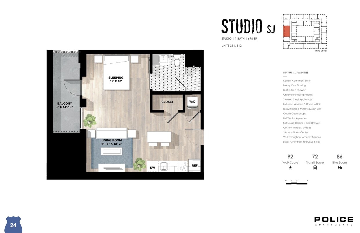 Floor Plan - Studio