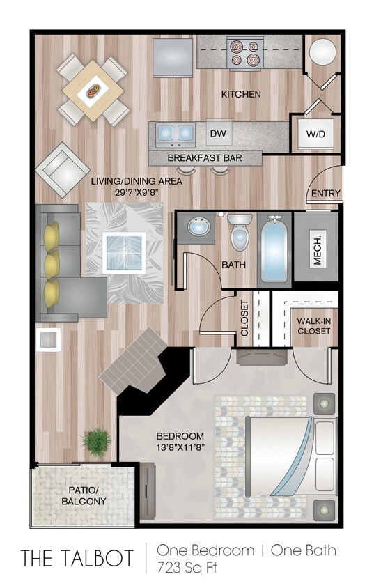 723 Square Feet - The Talbot