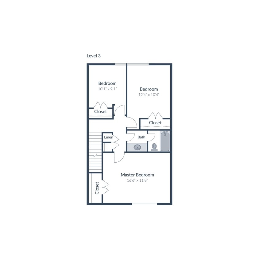 Floor Plan - 5 Bedroom 2.5 Bath Townhome