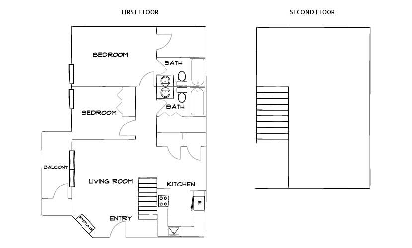 Floor Plan - Design 2B with Loft