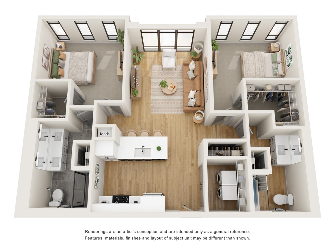 2/2 D - Two Bedroom - Raphael
