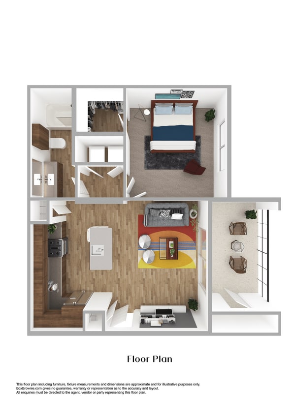 Floor Plan - One-Bedroom (A1)