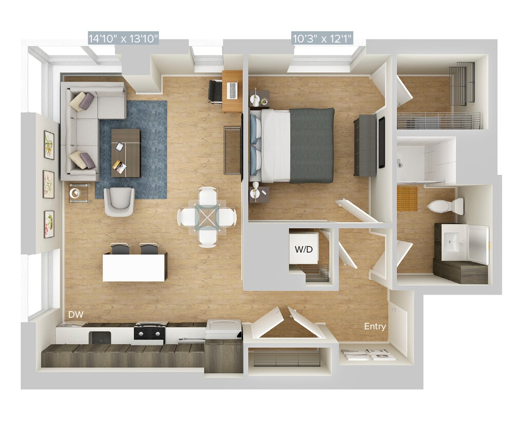 Floor Plan - A19-792SF-Apt714