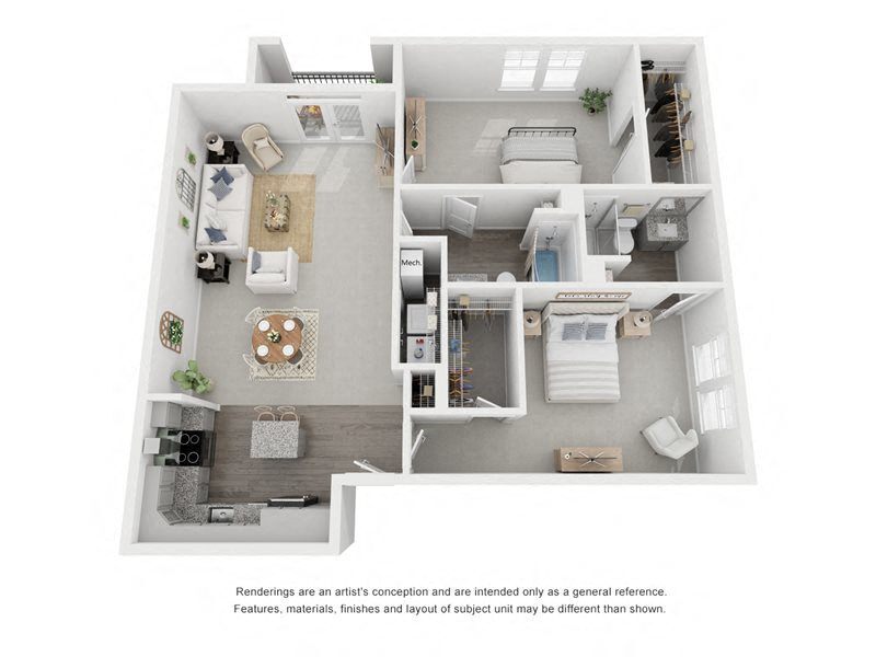 Floor Plan - B2D Balcony