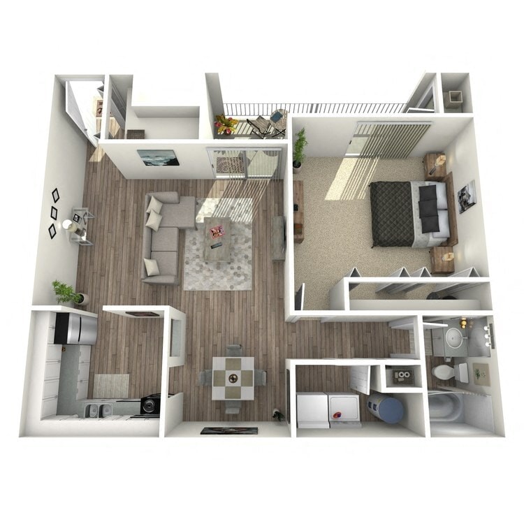 Floor Plan - 1/1 Adler