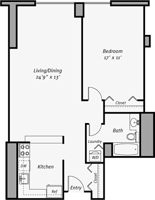 1BR/1BA - A8
