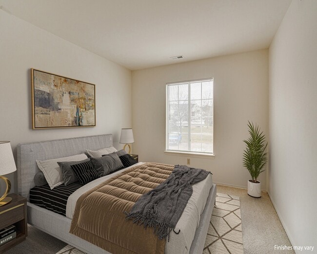 Azalea Layout Model Bedroom - Portsmouth Apartments