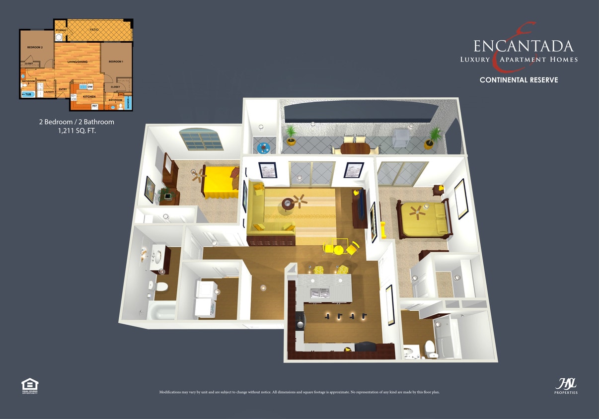 Floor Plan - Two Bedroom A