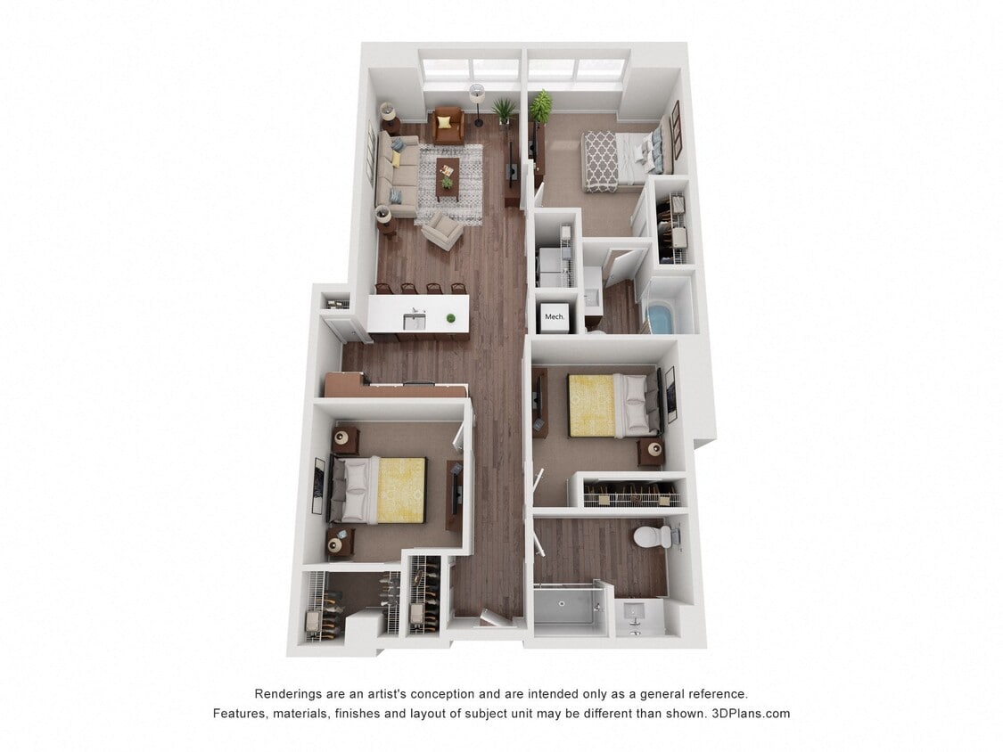 Floor Plan - Three Bedroom