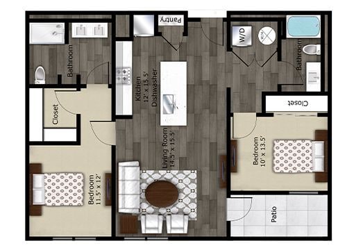 Floor Plan - B2 / Pantry