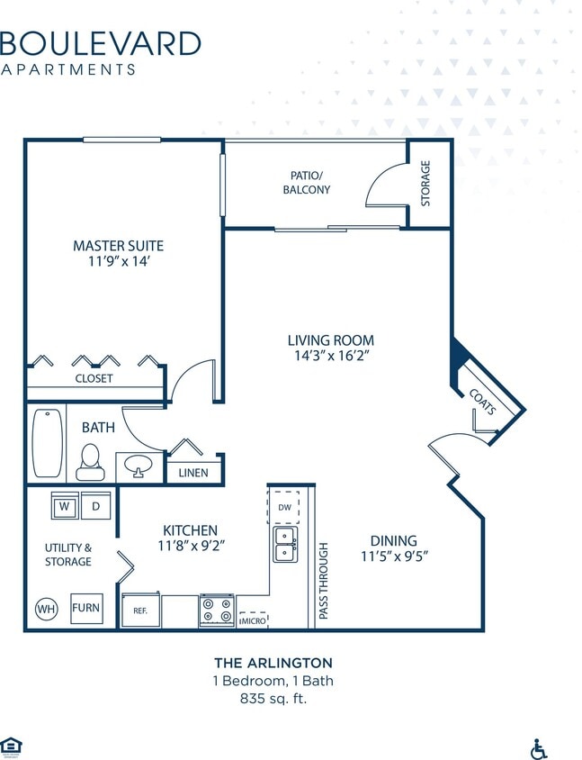 Floor Plan - Arlington 3rd Floor Premium