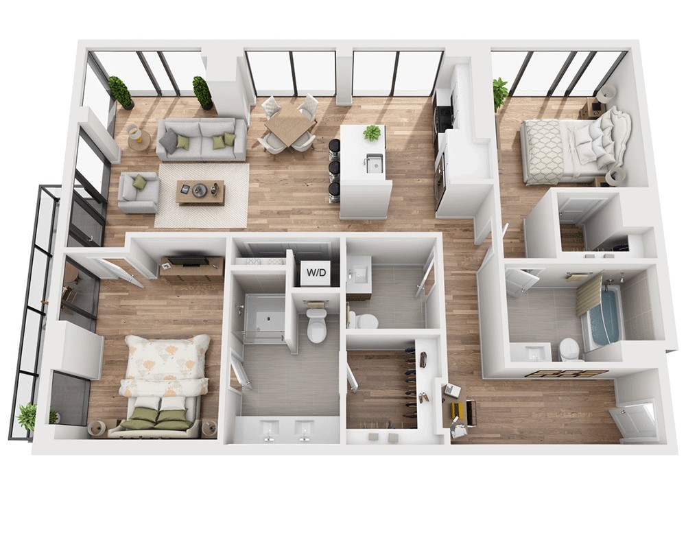 Floor Plan - Two Bedroom B2.5