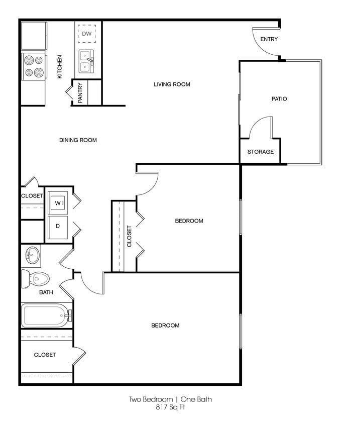 Alexandra 2 Bed / 1 Bath 817 - Alexandra