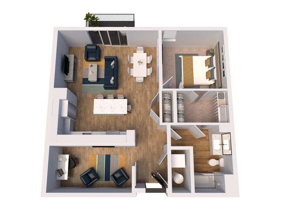 Floor Plan - B7-Den