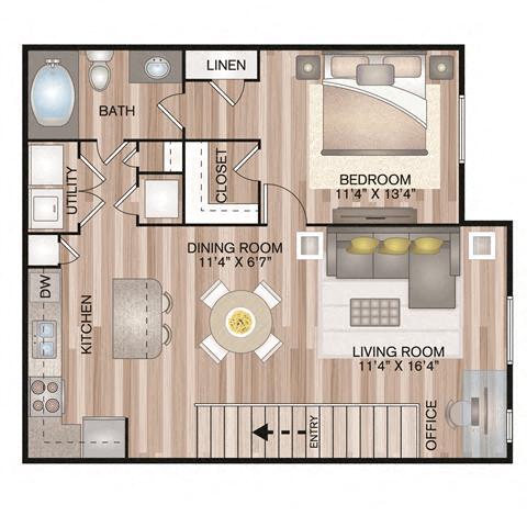 Floor Plan - Meadow Lane Courtyard