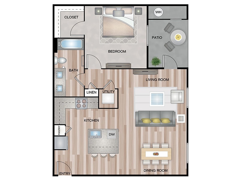 1x1 806 sqft - 1x1-806