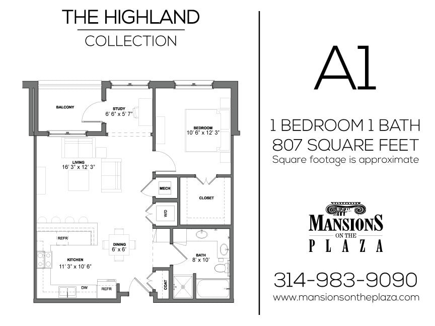 Floor Plan - Highland - A1