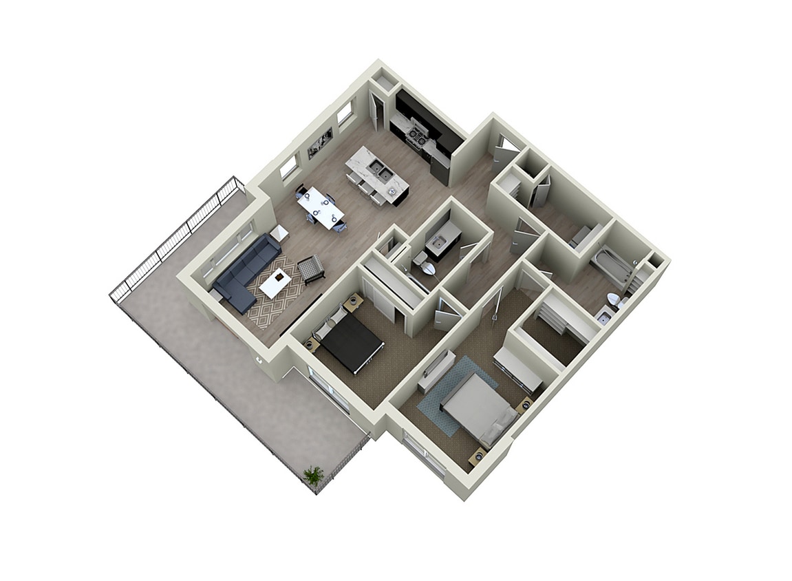 Floor Plan - 2E - Two Bedroom